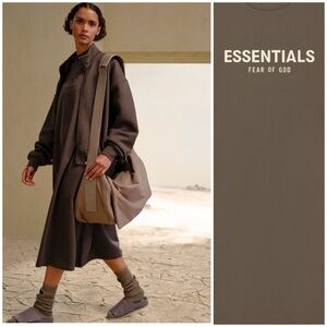 Essentials ~ Fear of God Brown Long Sleeve Dress